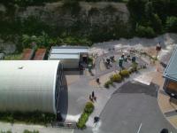 An aerial view of Amberley Museum's Seeboard's electricity hall