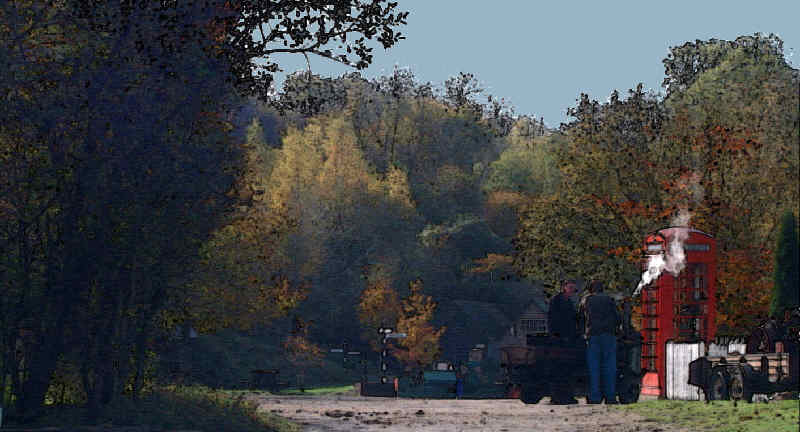 Autumn colours at Amberley Museum.