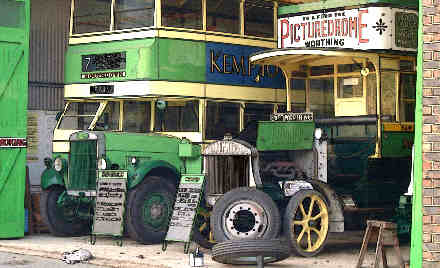 Bus garage.