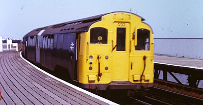 Ex Standard Stock class 485 486 at Ryde Esplanade in 1979