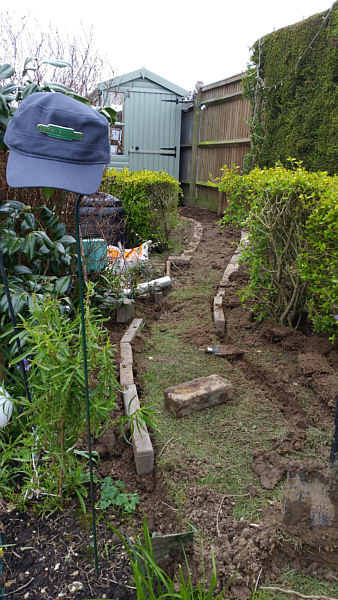 Construction of the Blackgang Garden Railway