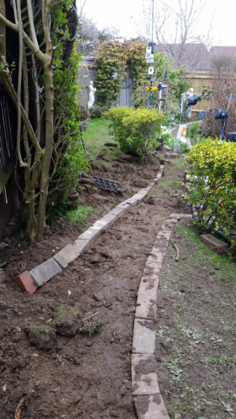 Construction of the Blackgang Garden Railway