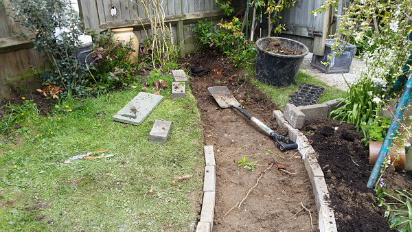 Construction of the Blackgang Garden Railway