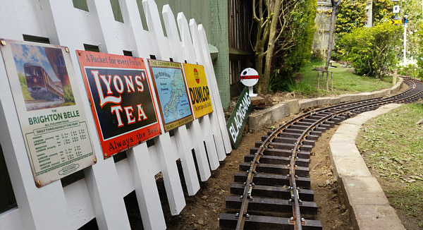 Construction of the Blackgang Garden Railway