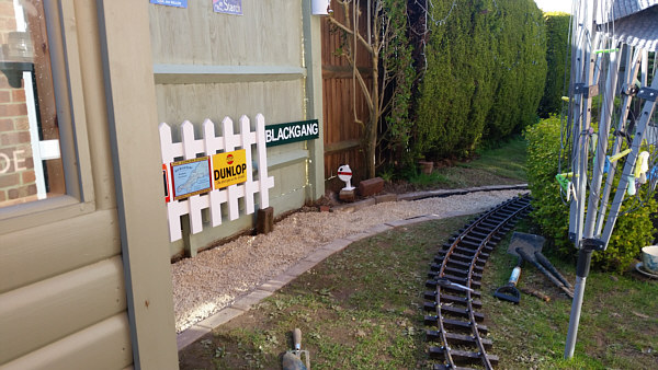 Construction of the Blackgang Garden Railway