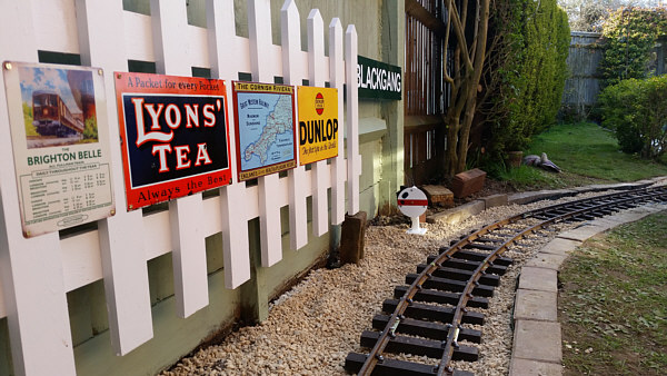 Construction of the Blackgang Garden Railway