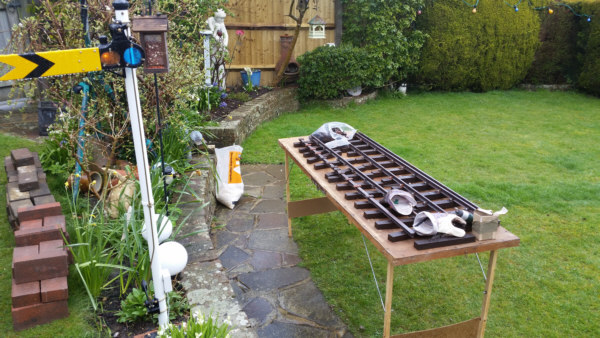 Construction of the Blackgang Garden Railway