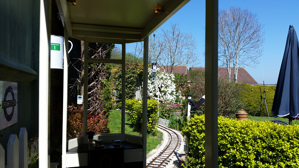 Tram at Blackgang garden railway