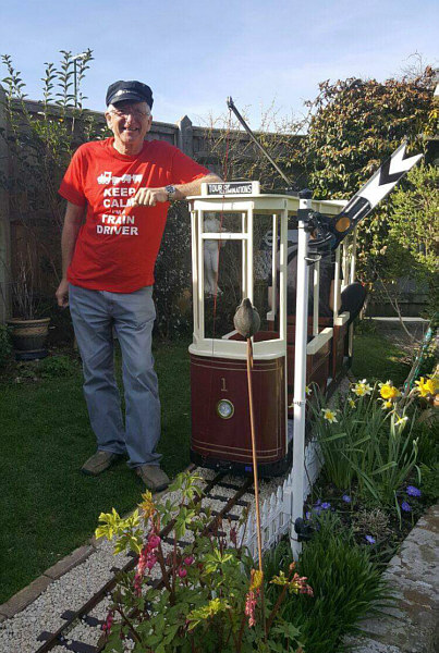 Driver of the Blackgang Railway tram