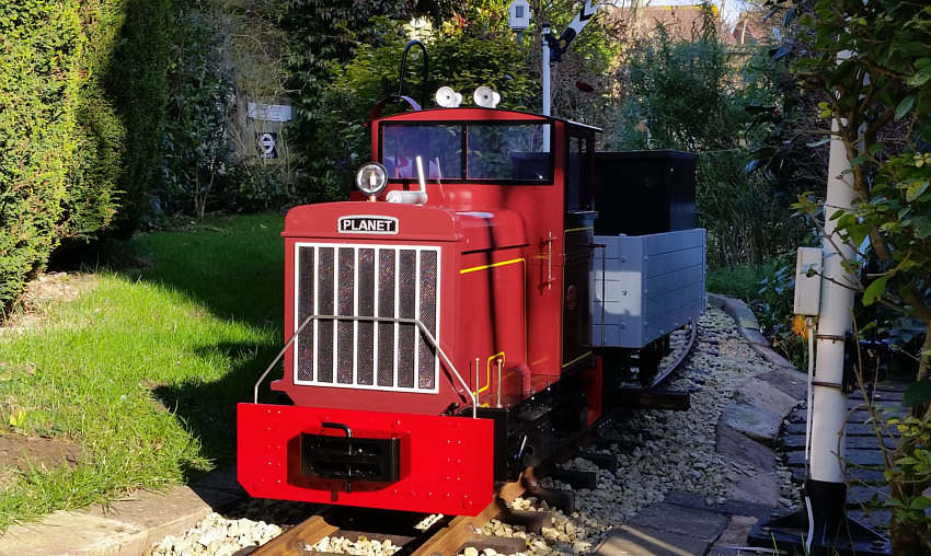 Planet loco on the Blackgang Garden Railway