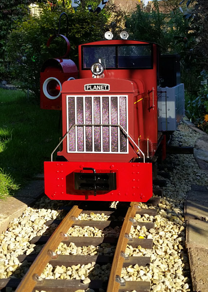 Planet loco on the Blackgang Garden Railway