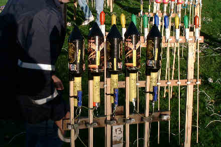 Henfield St. Peter's School firework display, 6th November, 1999.