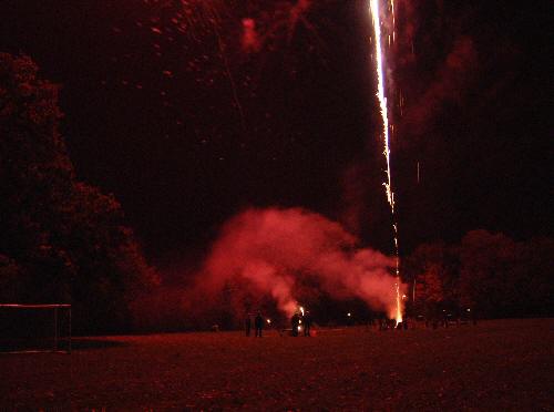 Henfield St. Peter's School firework display, 10th November 2001.