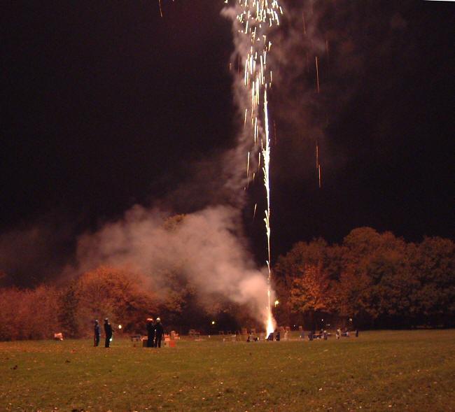 Henfield St. Peter's School firework display, 10th November 2001.