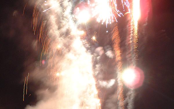 Henfield St. Peter's School firework display, 10th November 2001.