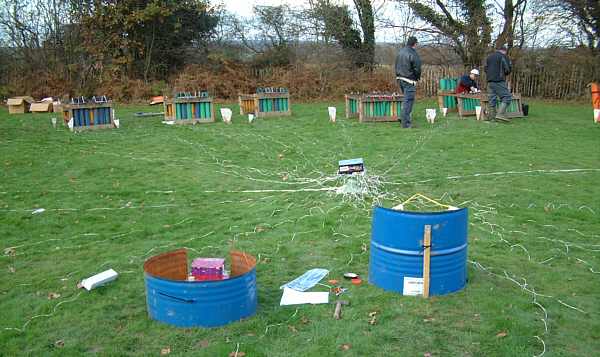 Henfield St. Peter's School firework display, 9th November 2002.