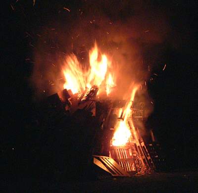 Henfield St. Peter's School firework display, 9th November 2002.