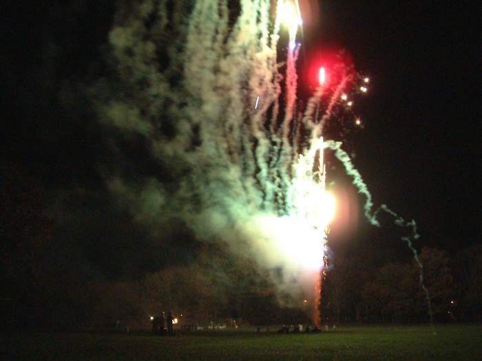 Henfield St. Peter's School firework display, 9th November 2002.
