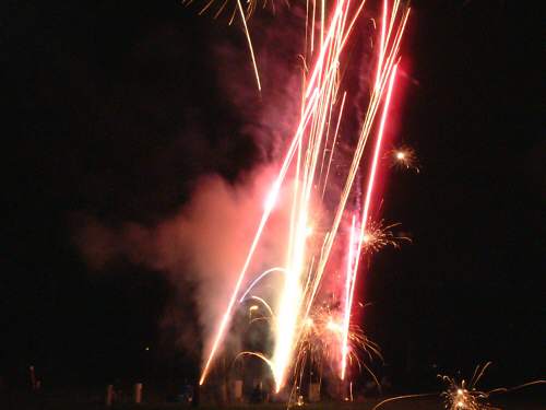 Henfield St. Peter's School firework display, 9th November 2002.