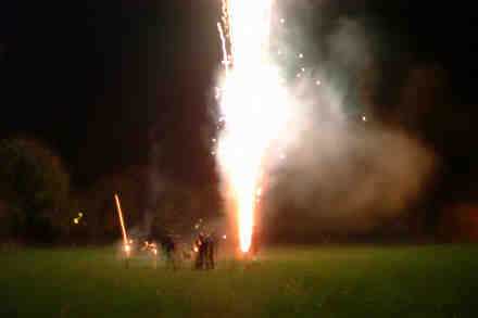 Henfield St. Peter's School firework display, 6th November, 1999.