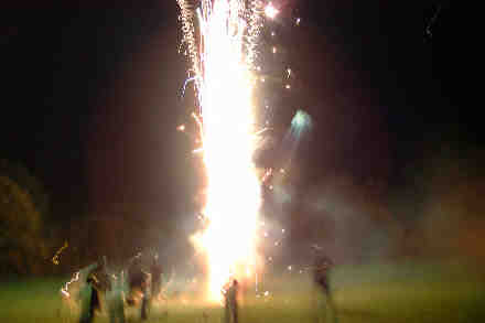Henfield St. Peter's School firework display, 6th November, 1999.