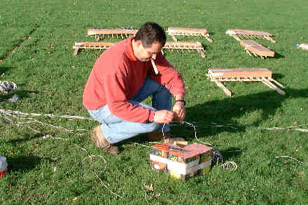Henfield St. Peter's School firework display, 6th November, 1999.