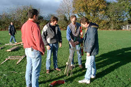 Henfield St. Peter's School firework display, 6th November, 1999.