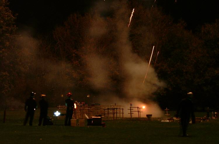 Henfield St. Peter's School firework display, 4th November 2000.