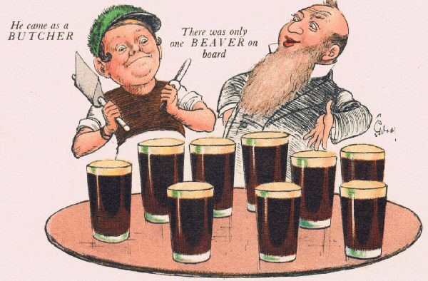 Hunting of the Stout - butcher and beaver by Gilroy