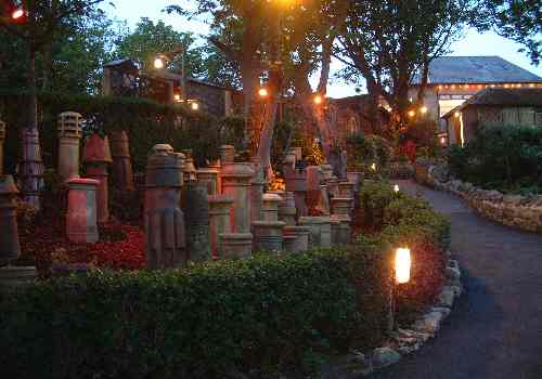 Beautiful Blackgang Chine theme Park - floodlit