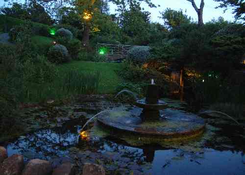 Beautiful Blackgang Chine theme Park - floodlit