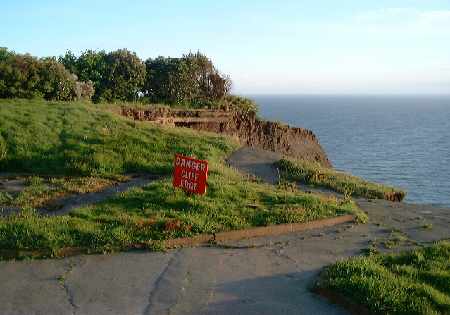 Landslip at Blackgang