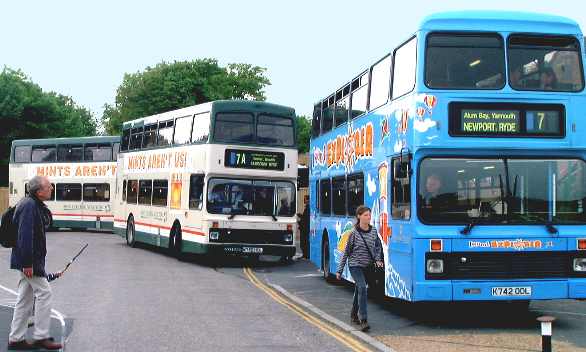 Blackgang evening buses