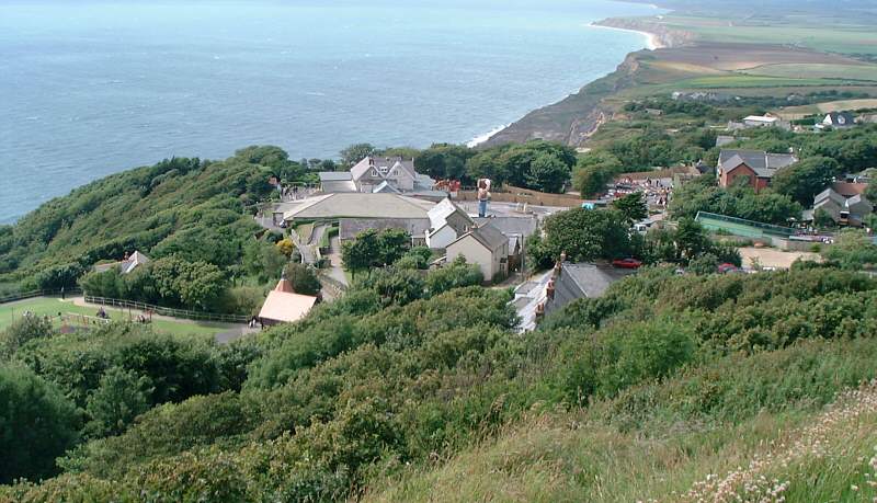 Blackgang theme park from the cliff