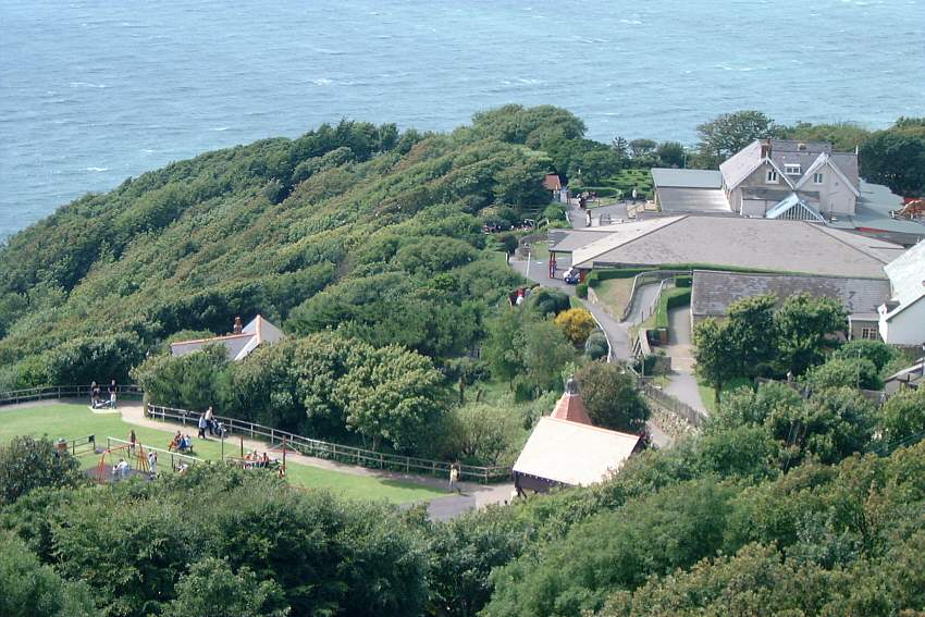 Blackgang theme park from the cliff