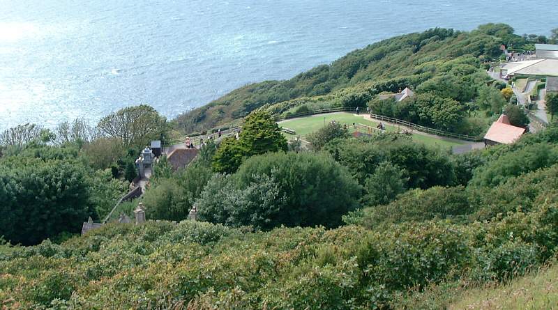 Blackgang theme park from the cliff