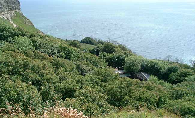 Blackgang theme park from the cliff