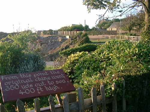 Cliff edge - once 350 yards inland!