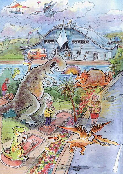 Southern Vectis timetable cartoon