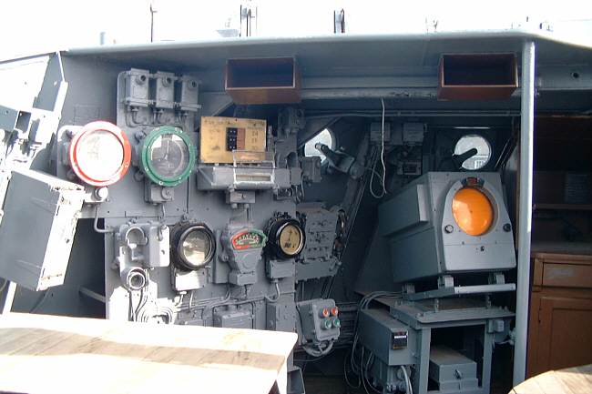 HMS Cavalier - open bridge