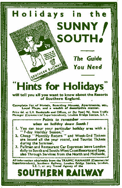 Old railway advertisment