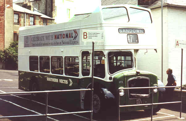 open top bus in Ventnor