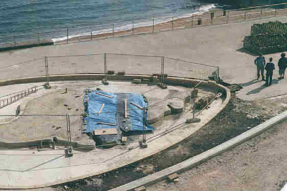 Photo of pool being built