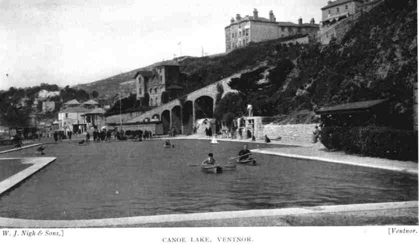 Ventnor canoe lake - now a car park