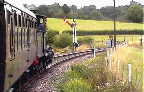 Train climbs out of Rolvenden