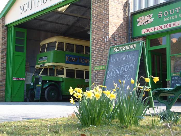 Southdown bus garage, Amberley