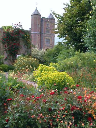 cottage garden and tower