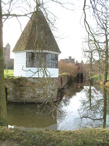 The moat in Winter at Sissinghurst