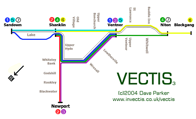 The simulator's routes. Click for larger version